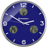 Часы настенные BRESSER MyTime io NX Thermo/Hygro, 30 см, синие 76465